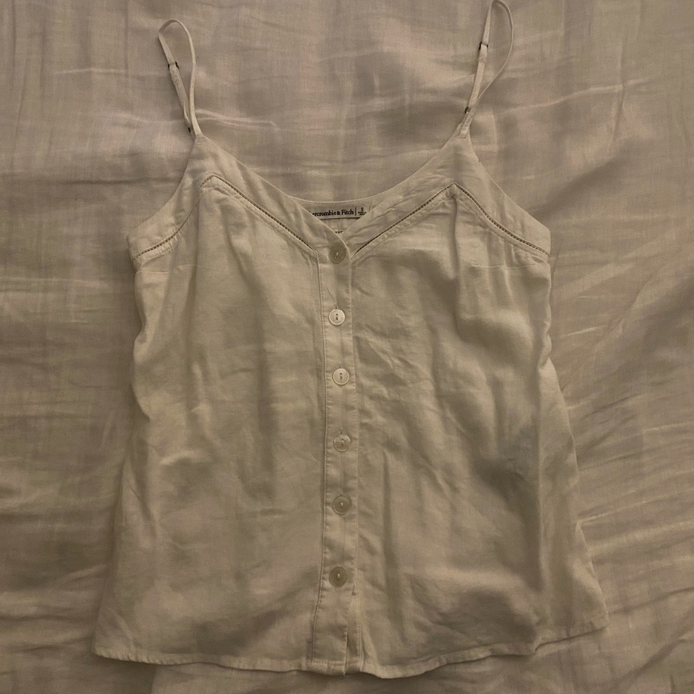 Abercrombie Button Detail Tank Top